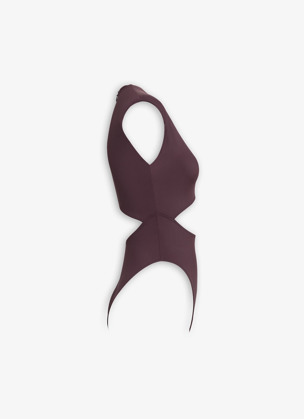 CUT OUT SWIMSUIT  ALAÏA CHOCOLATE CUT OUT SWIMSUIT